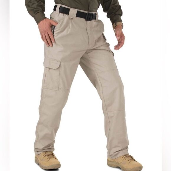 5.11Tactical 100% Cotton CANVAS Khaki Cargo Utility Men's Pants sz 38 X 31 - Picture 2 of 16